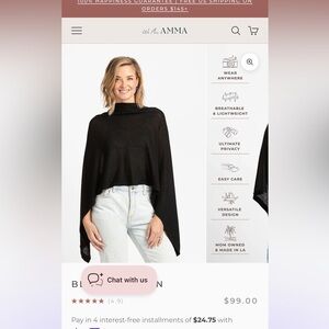 We Are Amma Cocoon nursing scarf cover